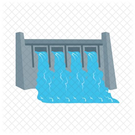 Water Dam Icon Download In Flat Style