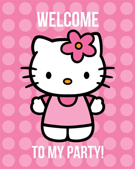all things simple: simple celebrations: hello kitty party + printables