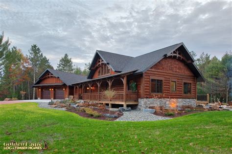 Golden Eagle Log and Timber Homes : Photo Gallery | Timber house, Log home interiors, Timber