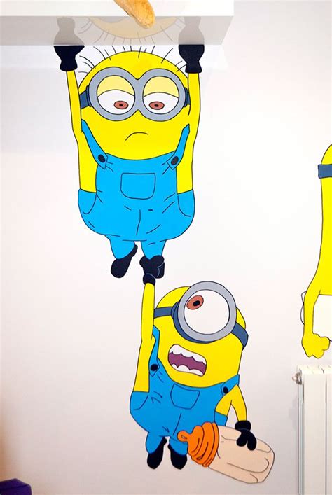 Mural Minions On Behance Minion Painting Simple Wall Paintings