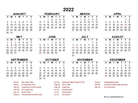 Holidays 2022 Calendar Philippines Pelajaran