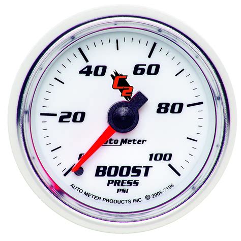 Autometer Boost Gauge 2 116 100psi Mechanical C2
