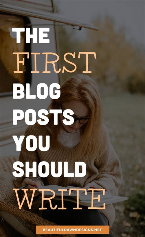 The First Blog Posts You Should Write As A New Blogger First Blog