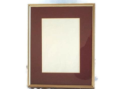Vintage Gold Photo Frame 8x10 Or 5x7 Matted Metal Frame With Glass