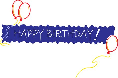 Birthday Cake Banner Clip Art Happy Birthday Banner Png Download