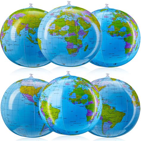 Buy Inches Inflatable Globe Blow Up World Globe Topographic Globe Inflatable Earth Beach Ball