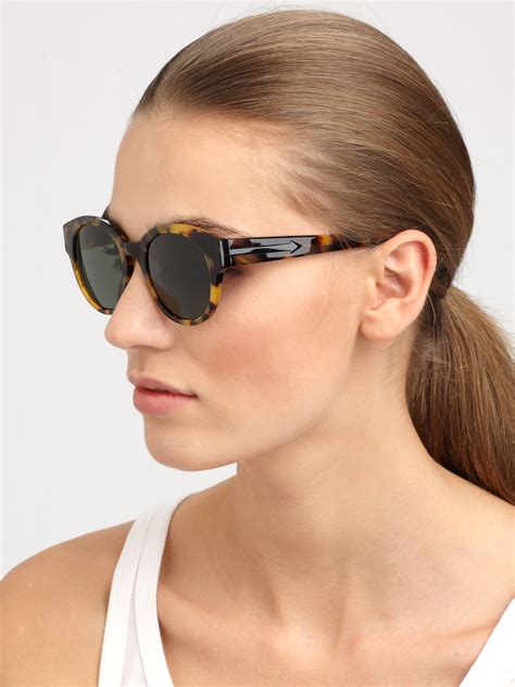 Lyst Karen Walker Anywhere Round Sunglassestortoise