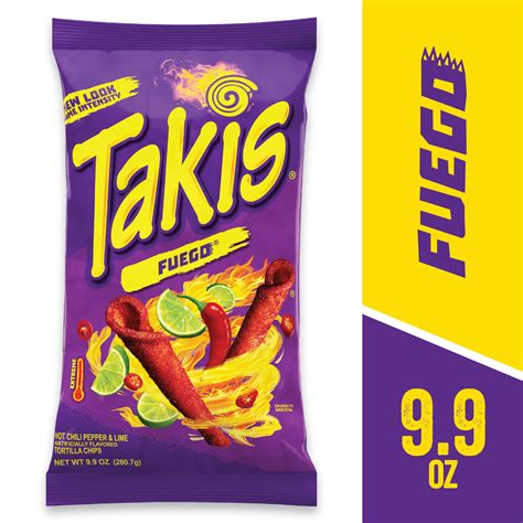 Takis Fuego Hot Chili Pepper Lime Rolled Tortilla Chips