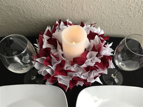 Ribbon Centerpiece For Table Romantic Dinner Decor Etsy