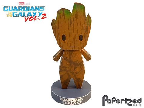 Guardians Of The Galaxy Vol 2 Baby Groot Paperized Paperized Crafts