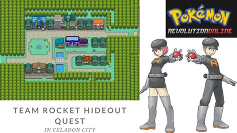 Pokemon Revolution Online Celadon Team Rocket Hideout Quest Youtube