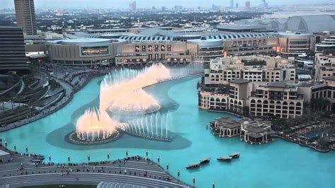 Dubai Fountain The Dancing Water Fountain Uae