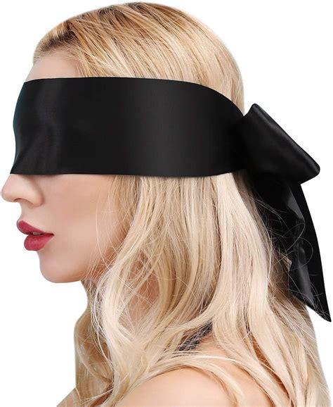 Satin Eye Mask Sleeping Blindfold For Women Sex Black Uk Health And Personal Care