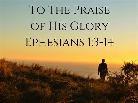 To The Praise Of His Glory Pastor Terry Lemas Daily Devotions