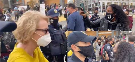 Blm Rioters Intimidate And Harass Elderly Woman And Husband F Your