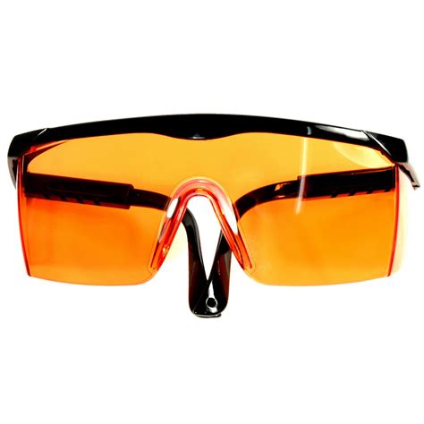 hqrp uv protecting safety glasses with anti fog orange lenses ansi z80 3 standart for laboratory