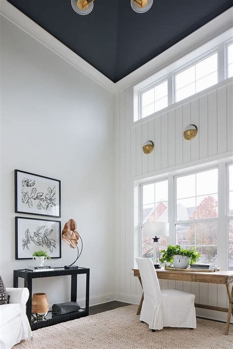 Ceiling Paint Color Is Benjamin Moore Charcoal Slate And Wall Paint