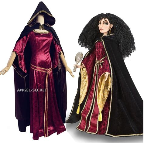 P344 Mother Gothel Rapunzel Tangled Princess Party Cosplay Costume