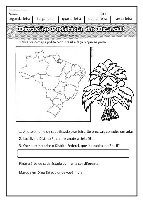 Atividades Sobre Regiões Do Brasil 7 Ano