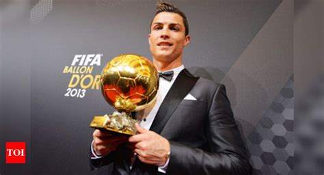 Cristiano Ronaldo Wins 2013 Ballon D Or Award Football News Times