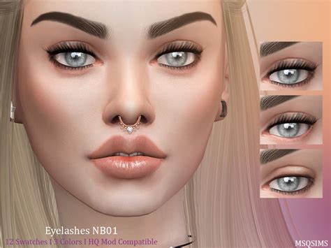 Eyelashes Nb01 The Sims 4 Catalog