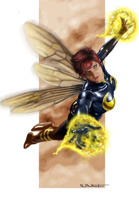 Shane Braithwaite Marvel Wasp Marvel Comic Character Superhero Art