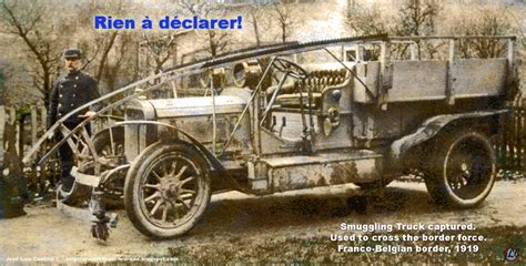 Armored Cars In The Wwi Captured Contraband Truck Franco Belgian