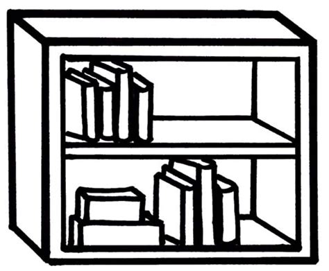 Bookshelf With Little Books Collection Coloring Pages Best Place To