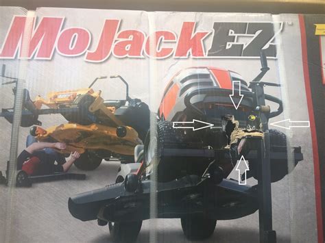 Mojack 500810 Ez Lawn Mower Lift 300 Lbs Capacity Model No Mojack Ez