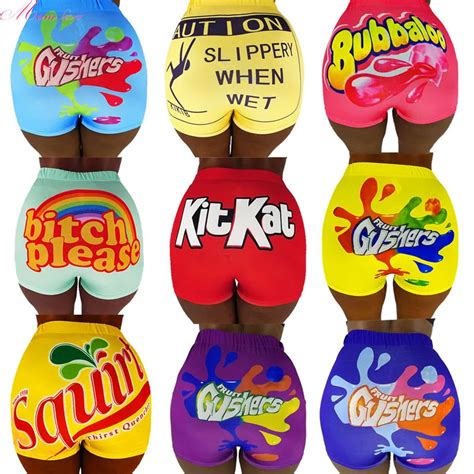 Paton Women Gusher Candy Printed Biker Skittle Booty Snicker Snack