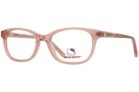 hello kitty hk319 1 eyeglasses youth girl s pink full rim optical frame 50mm ebay