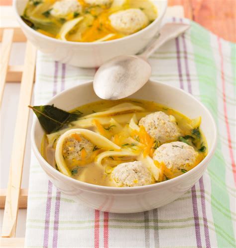 Thai chicken meatball noodle soup. Chicken Meatballs and Homemade Noodle Soup | Recipe ...
