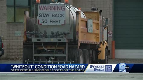 Whiteout Condition Road Hazard