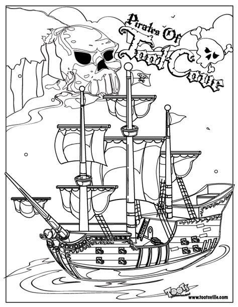 33 Dessins De Coloriage Bateau Pirate à Imprimer Sur Page 1