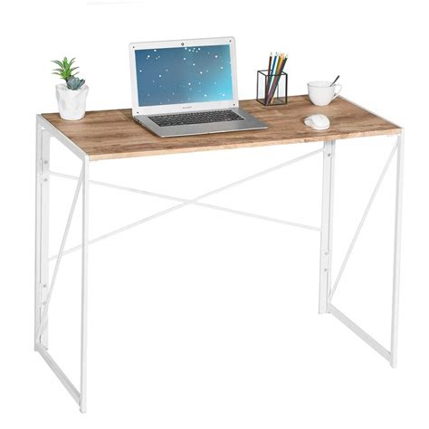 Coavas Folding Computer Modern Writing Study Desk Industrial Simple