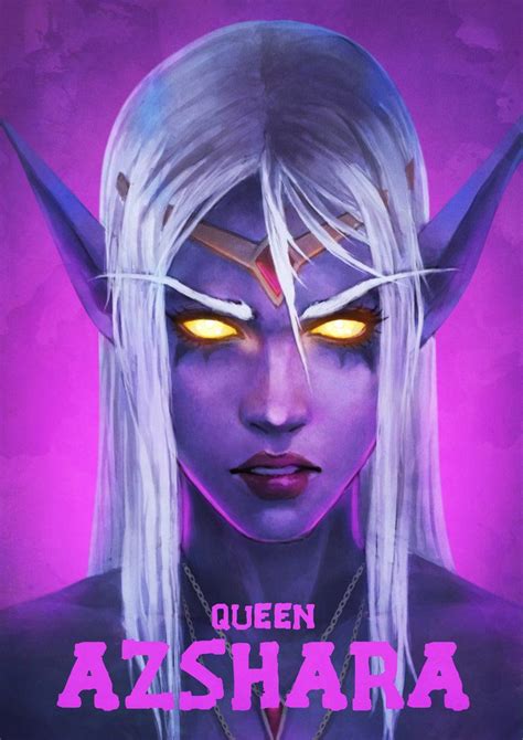 Queen Azshara Elf Form By Monorirogue World Of Warcraft Wallpaper