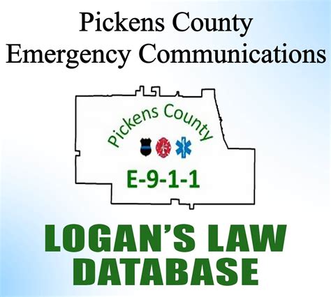 Pickens County E911 Creates Logans Law Database Pickens County