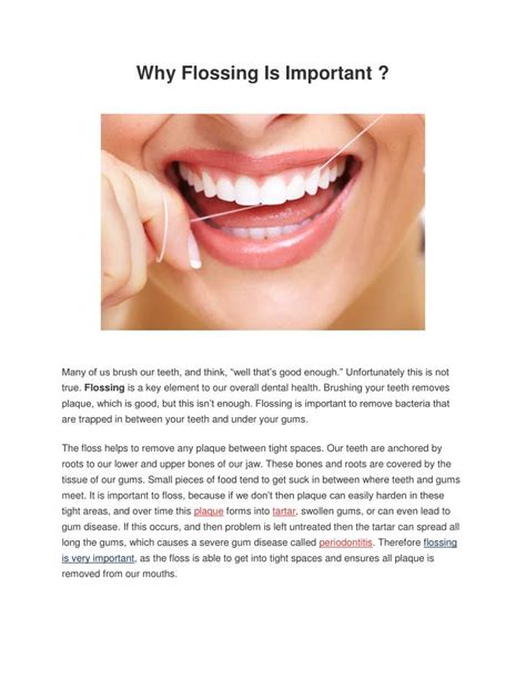 Ppt Why Flossing Is Important Powerpoint Presentation Free Download Id 7291720