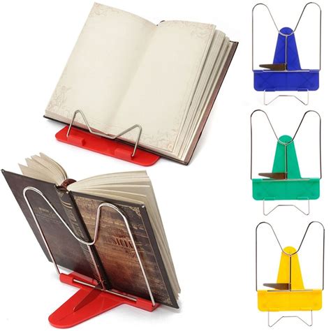 Angle Metal Book Stand Adjustable Fordable Portable Document Book