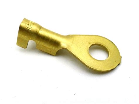 4mm 10mm² 25mm² Brass Automotive Crimp Ring Terminals 10 Pack