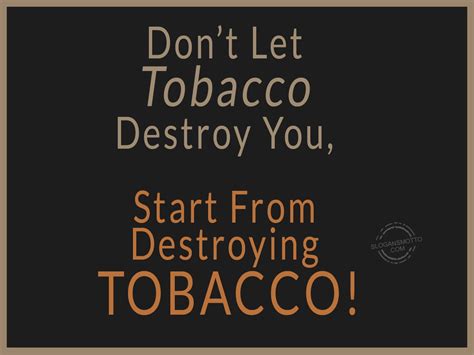 Anti Smoking Slogans