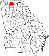 Map of Georgia highlighting Gilmer County | Gilmer County | Clayton county, Fulton county ...