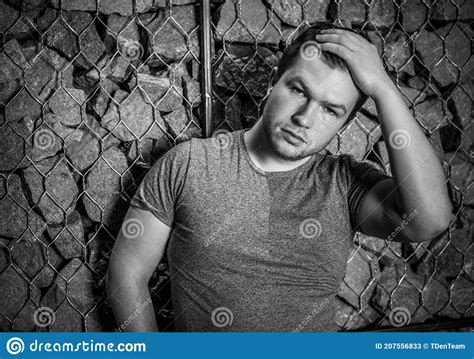 Lonely Depressed Guy Portrait Of Young Man Stock Image Image Of