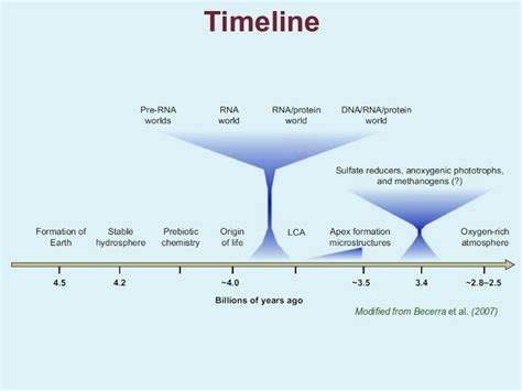 Timeline Of Earth S 4 5 Billion Yrs Origins Of Life Pinterest