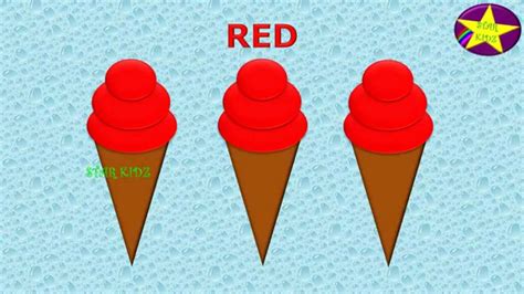 Learn Colors With Ice Cream Learning Colors Easy And Simple