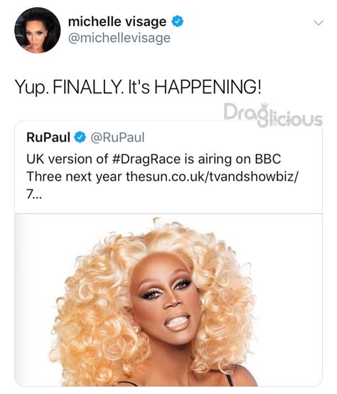 Rupauls Drag Race Uk Draglicious Tweet Michelle Visage 01 Draglicious