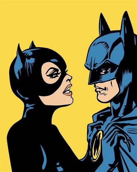 Catwoman And Batman By Moonshotcomics Batman Pop Art Batman Painting