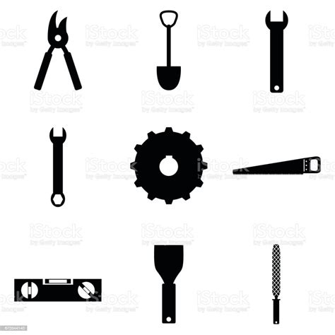 Tools Icon Set Stock Illustration Download Image Now Business