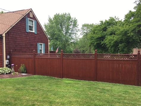Fence Stained With Armstrong Clark Exterior Wood Stain Exterior Wood