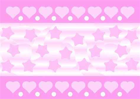 Pink Hearts And Stars Background — Stock Vector © Grublee 1039959
